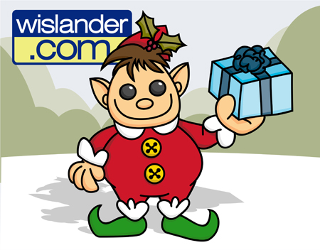 Happy Elf with Package