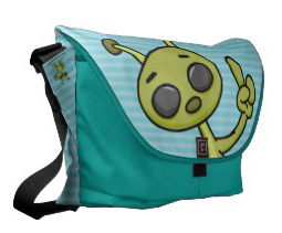 Alien Dude Messenger Bag