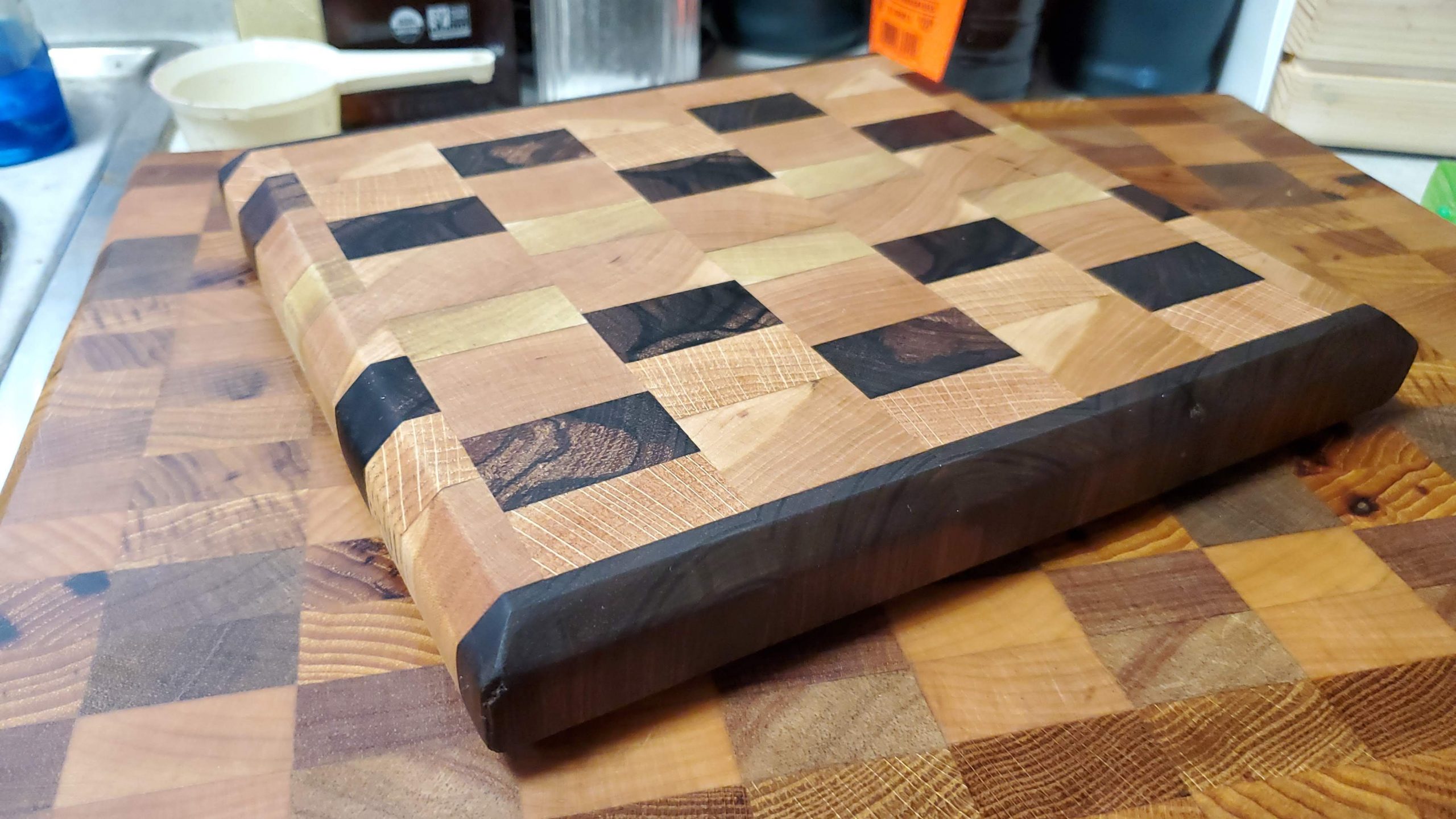 Photo of a small end grain cutting board